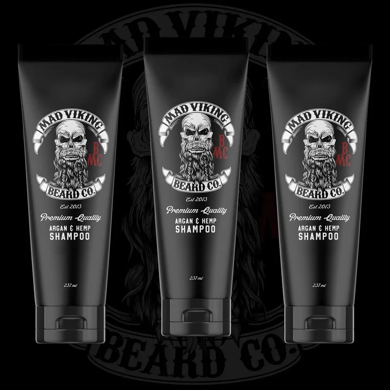 MAD VIKING ARGAN & HEMP SHAMPOO 3 PACK