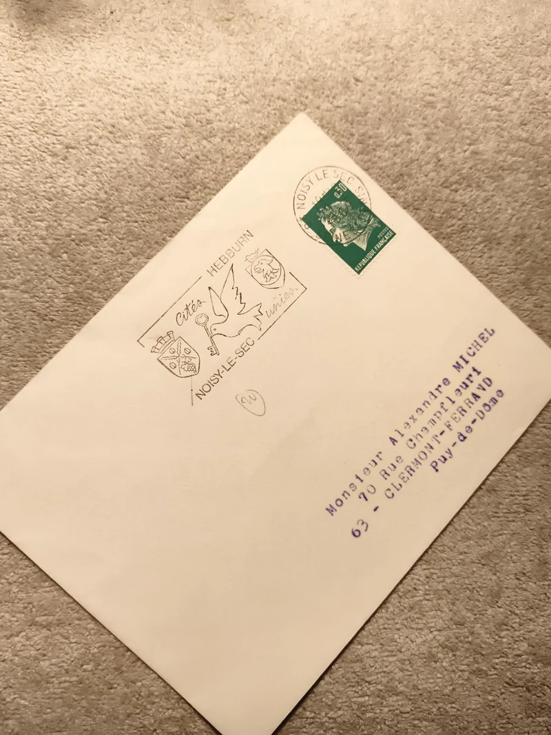 Lettre premier jour Noisy-le-Sec timbre Marianne 0,40 vert philatélie (Ref 11)