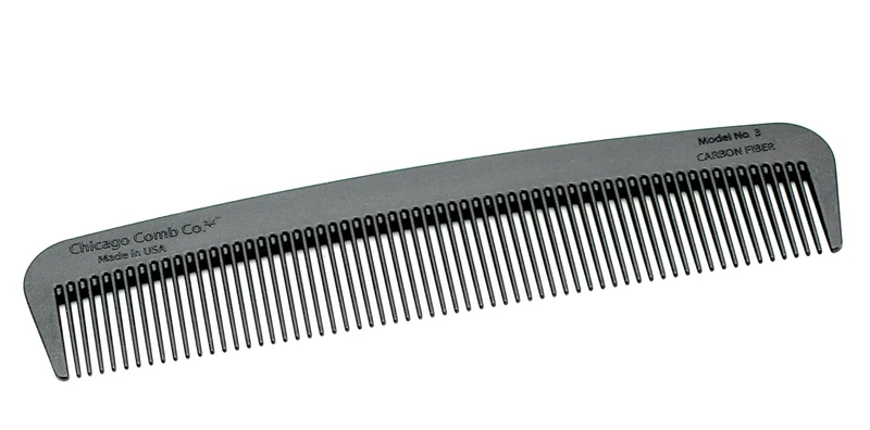 Chicago Comb Co. - Model No. 3 Carbon Fiber Comb