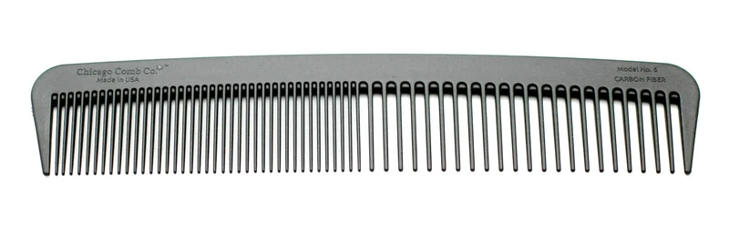 Chicago Comb Co. - Model No. 6 Carbon Fiber Comb