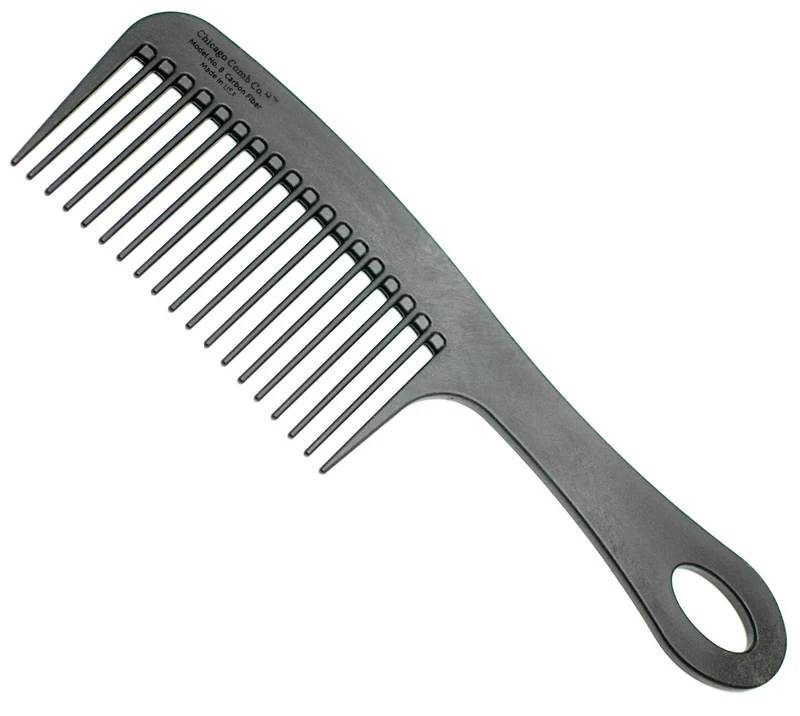 Chicago Comb Co. - Model No. 8 Carbon Fiber Comb