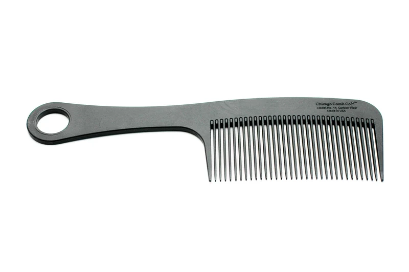 Chicago Comb Co. - Model No. 14 Carbon Fiber Comb