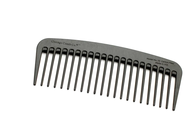 Chicago Comb Co. - Model No. 10 Carbon Fiber Comb