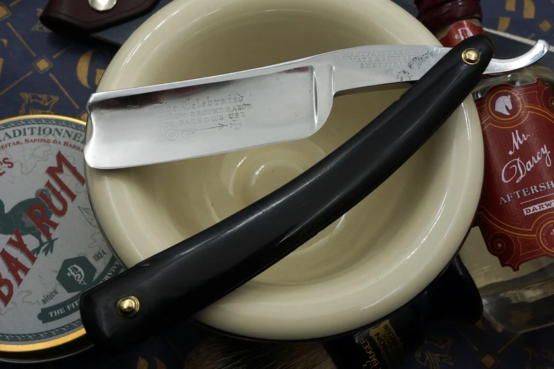 Wade & Butcher Celebrated Hollow Ground For Barbers Use 8/8 1" wide - Fully Restored with Original Scales Sheffield Straight Razor - Shave Ready