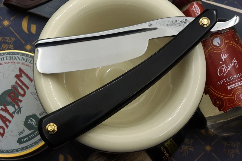 Jospeh Mappin "For Barbers Use" 1" Wide Blade - Fully Restored New Horn Scales Straight Razor - Shave Ready