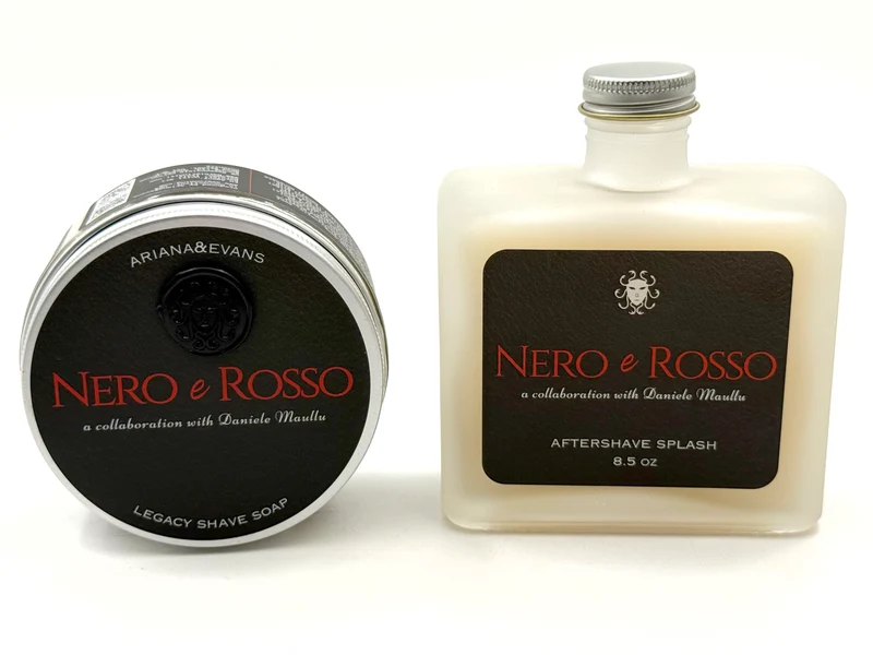 Ariana & Evans - Daniele Maullu Nero E Rosso Shaving Cream OR Aftershave Splash