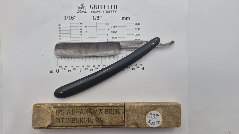 Vintage Abraham & Bros. Camel Etch Razor for Restoration