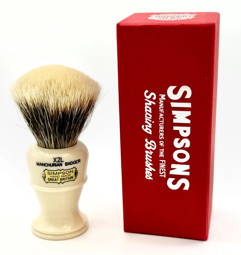Limited Edition Simpsons Colonel X2L Manchurian Badger Shaving Brush - Ivory