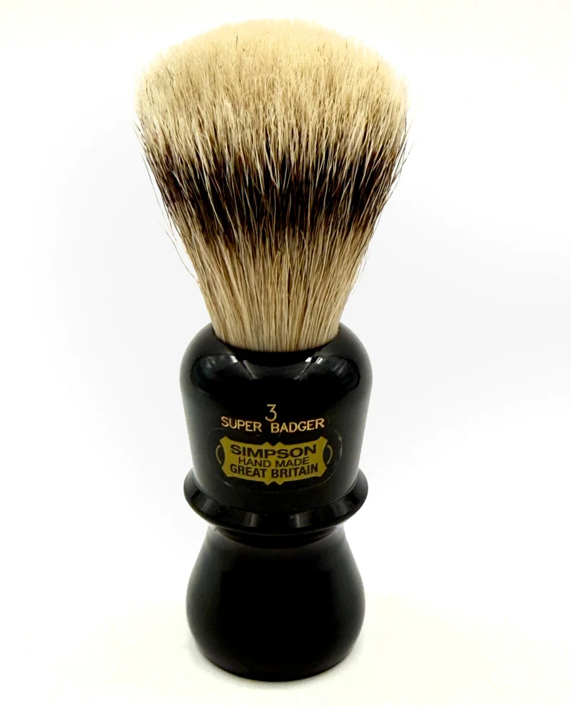 Simpsons Emperor E3 Super Badger Shaving Brush - Ebony Handle