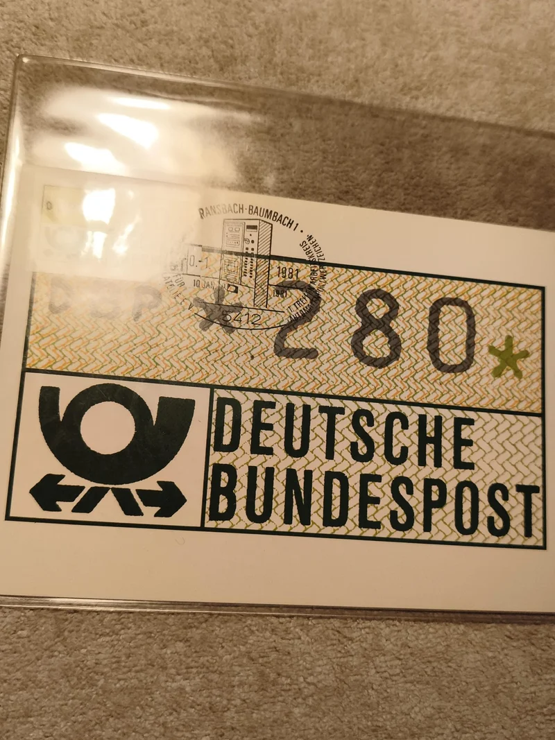 Carte affranchie Deutsche Bundespost 1981 oblitérée timbre 2,80 Ransbach Philaté