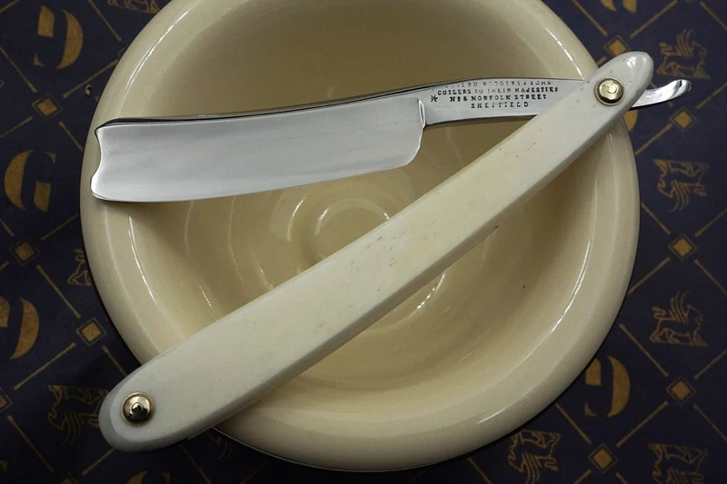 Joseph Rodgers & Sons 6/8 Blade Fully Restored Bone Scaled Sheffield Straight Razor - Shave Ready