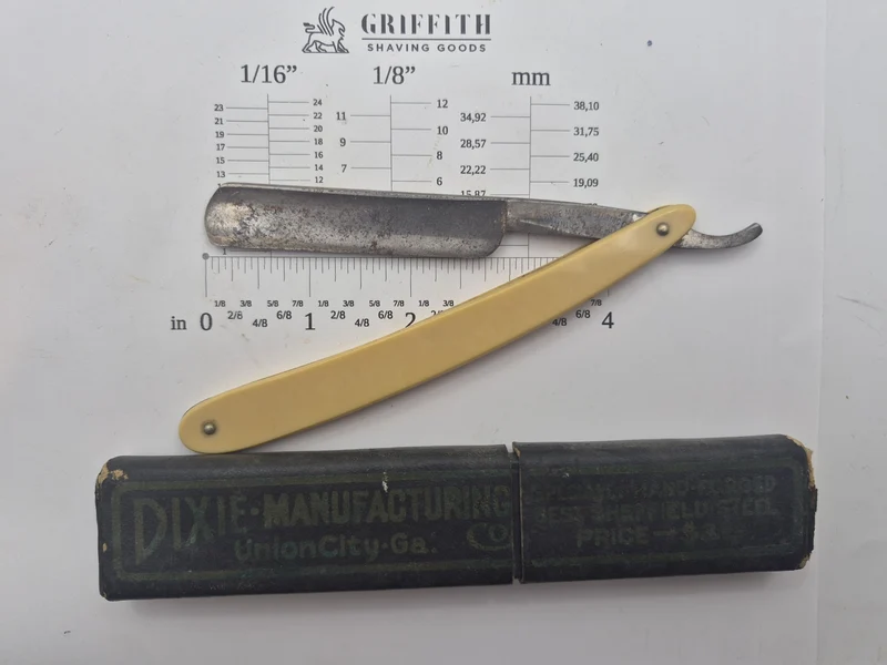 Vintage Dixie Manufacturing American Razor for Restoration