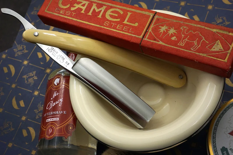 Camel Full Hollow Near Mint - 13/16 Blade Vintage Japanese Straight Razor - Shave Ready