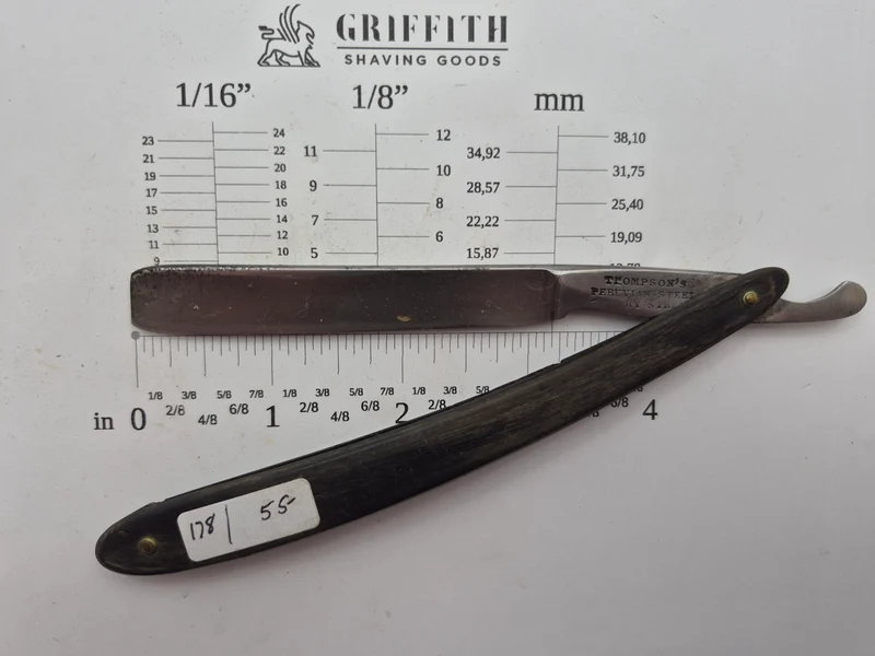Vintage Thompsons Peruvian Steel Sheffield Razor for Restoration