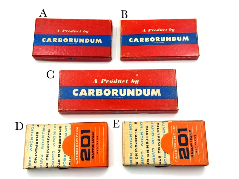 Carborundum Rare Unused - Minty Vintage Barber's Razor Hones and Sharpening Stone - CHOOSE YOUR HONE