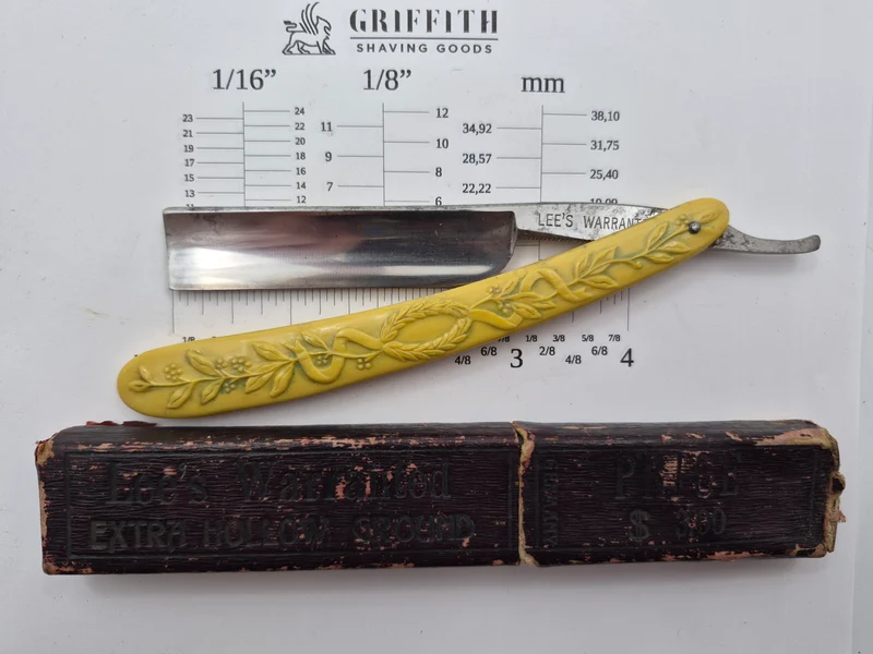 Vintage Lee Mfg. Co. German Razor for Restoration