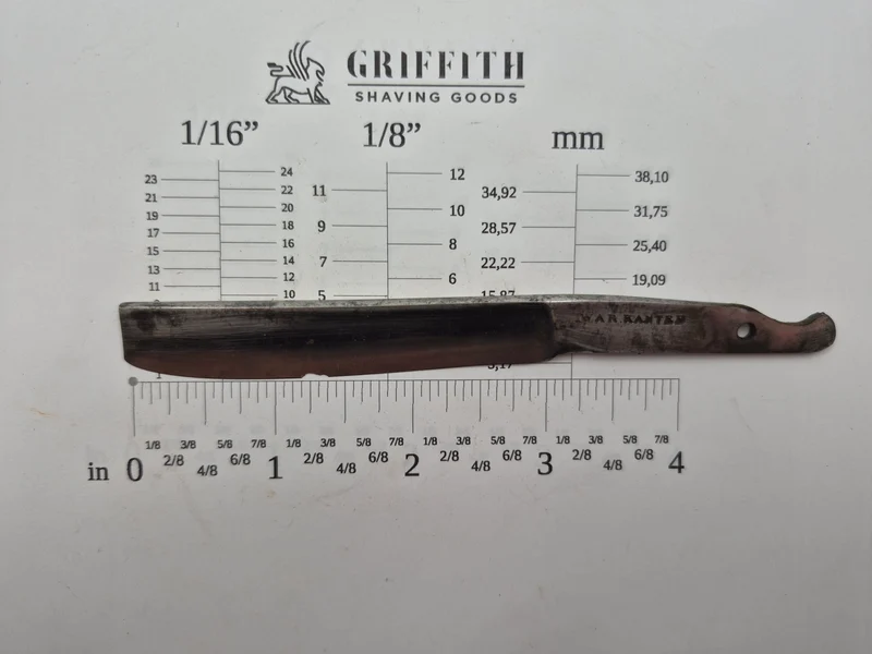 Vintage Warranted Stubtail Sheffield Razor for Restoration