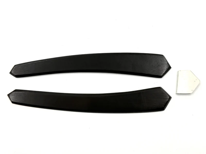 Straight Razor Scales for 7/8-8/8 Blades - Ebony Wood with Angled Ends - One Pair/Set