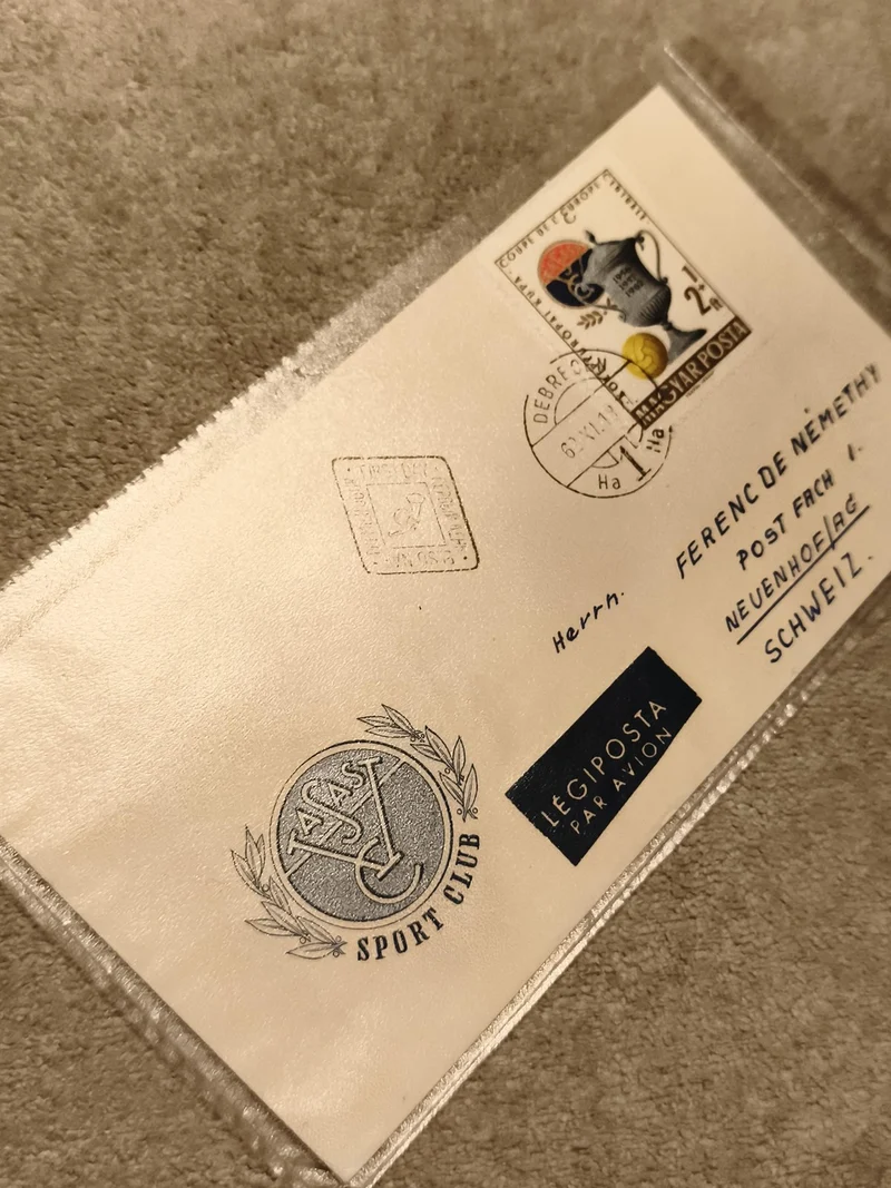 Lettre premier jour Hongrie 1961 Légiposta sport cachet Debrecen philatélie (Ref