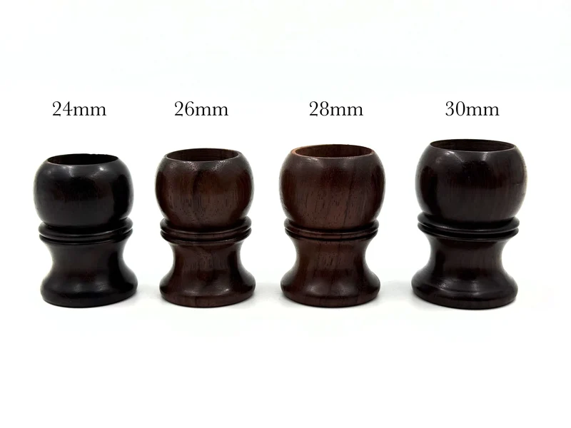 Rosewood Shaving Brush Handles - for 24mm, 26mm, 28mm or 30mm knots