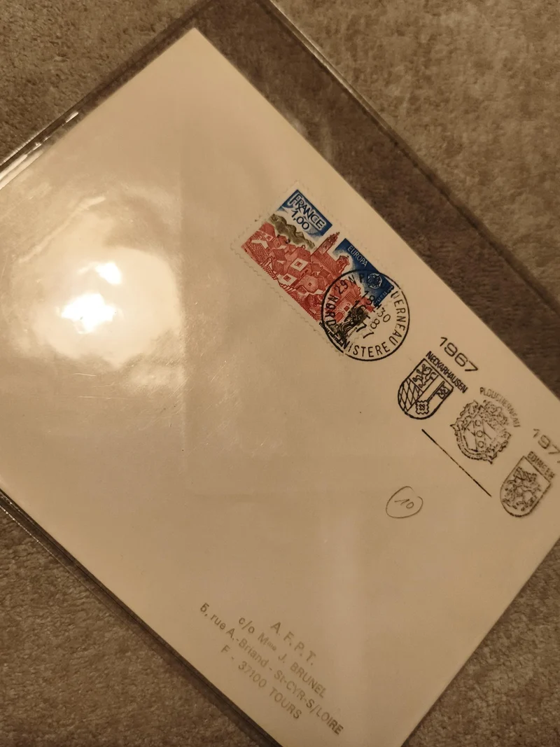 Lettre premier jour France 1967 Europa 1,00 F oblitérée Philatélie (Ref 27)