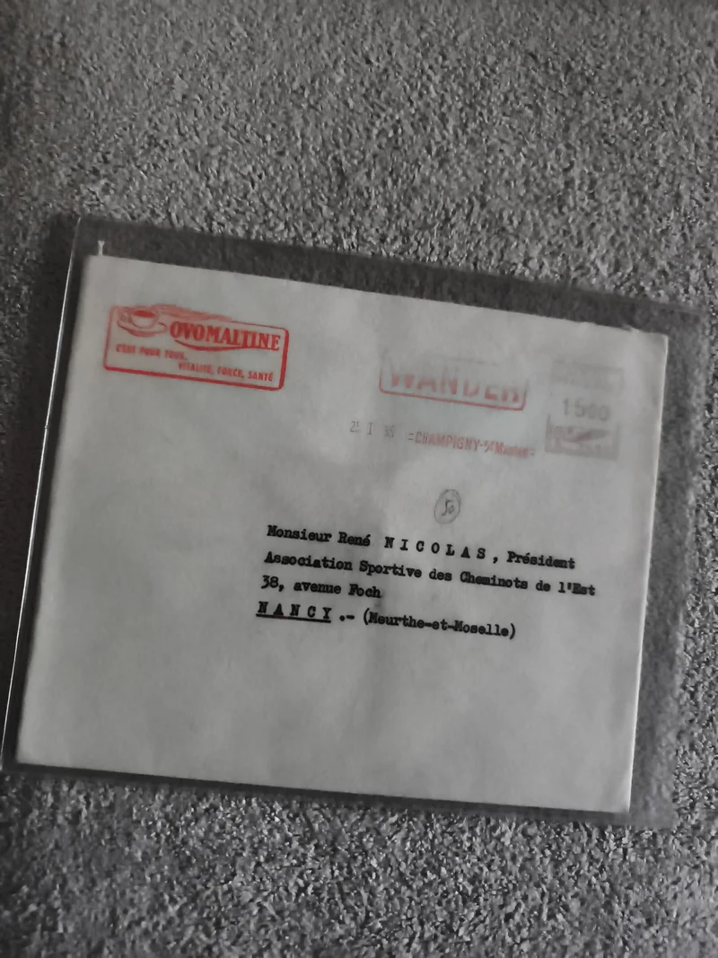 Lettre commerciale Ovomaltine Wander 1955 Nancy Meurthe-et-Moselle philatélie