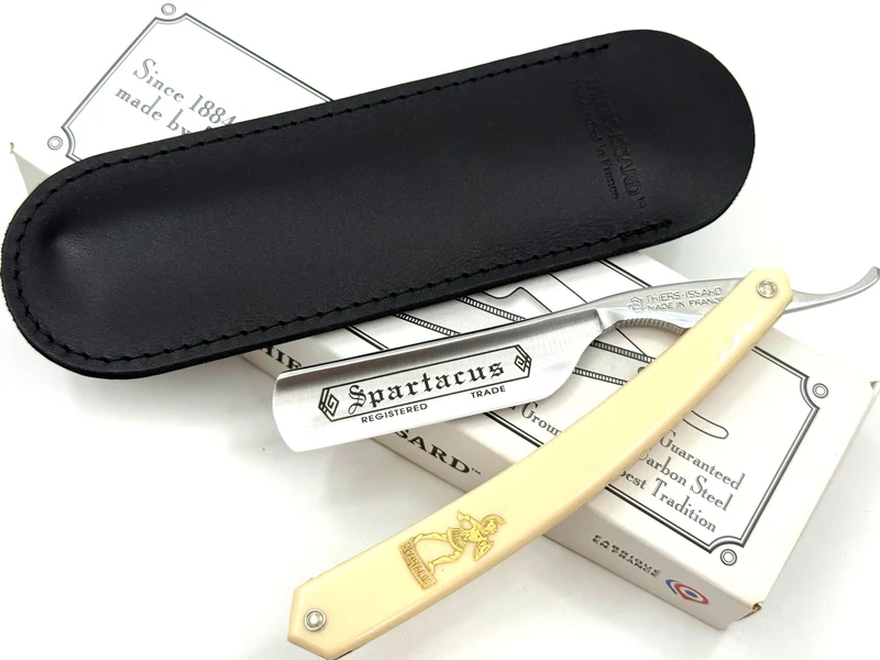 Thiers Issard 5/8 "Spartacus" Etch - Gladiator Scales - Full Hollow Straight Razor