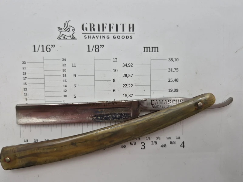 Vintage Wester Bros. ? Damascus German Razor for Restoration