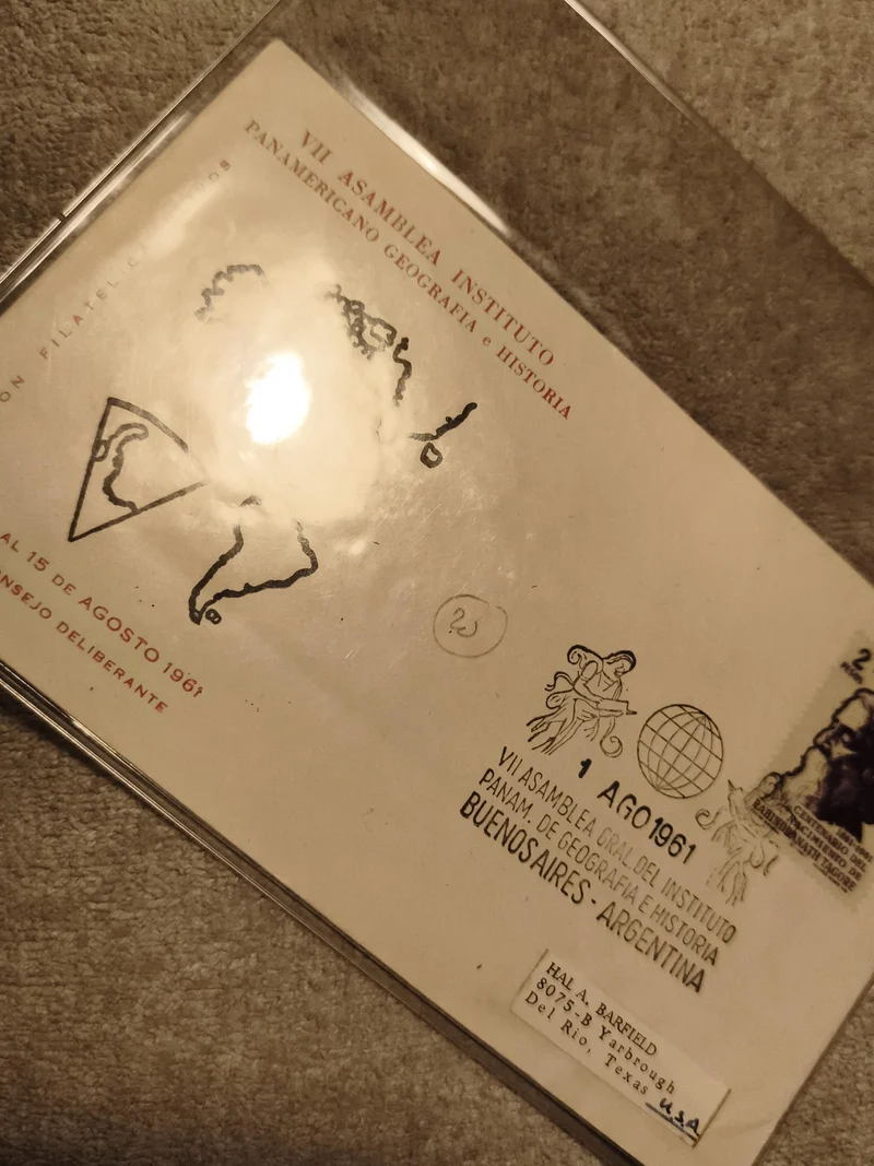 Enveloppe philatélique 1961 VII Asamblea Instituto Panamericano Buenos Aires Arg