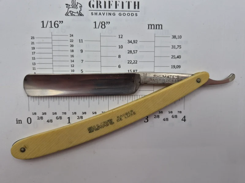 Vintage Shumate Barbers Deluxe American Razor for Restoration
