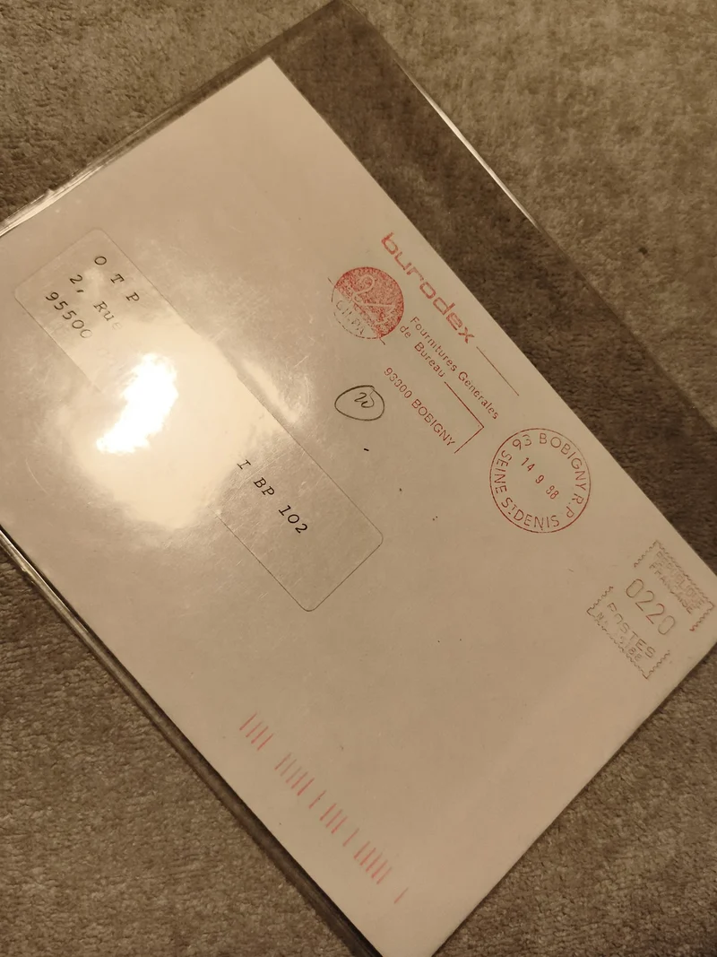 Lettre oblitérée France Burodex 1998 Philatélie cachet Bobigny (Ref 27)