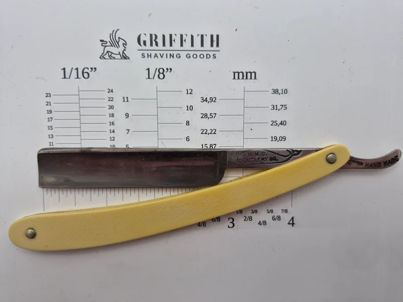 Vintage Christensen Cutlery American Razor for Restoration