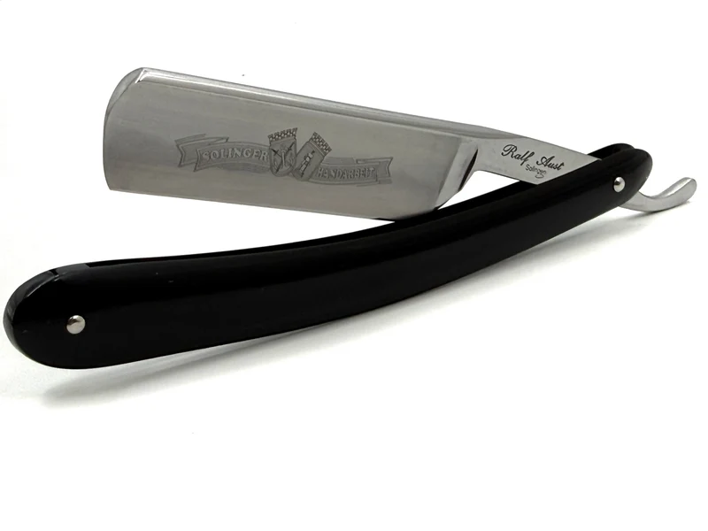 Ralf Aust 6/8 Blade with Round Tip & Plastic Scales Full Hollow Solingen Straight Razor