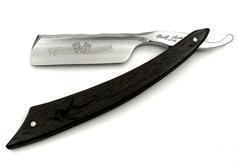 Ralf Aust 6/8 Blade with American Tip & Wenge Scales Full Hollow Solingen Straight Razor
