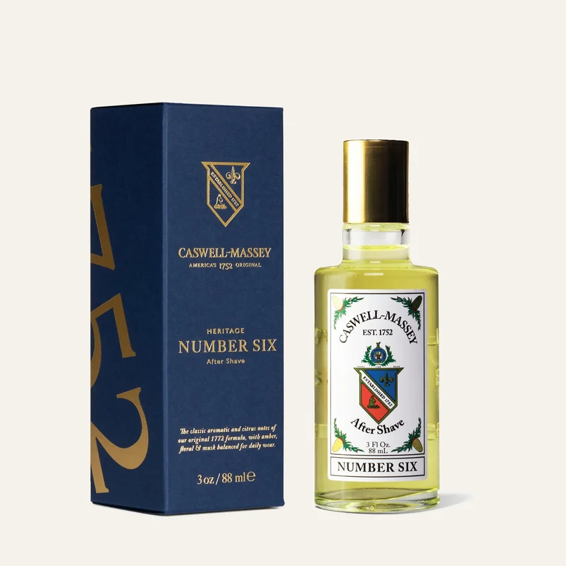 Caswell Massey Number Six Gold Cap Luxury After Shave (88ml/3 oz)