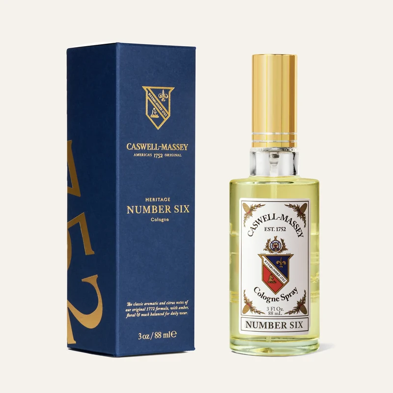 Caswell Massey Number Six Gold Cap Luxury Cologne (88ml/3 oz)