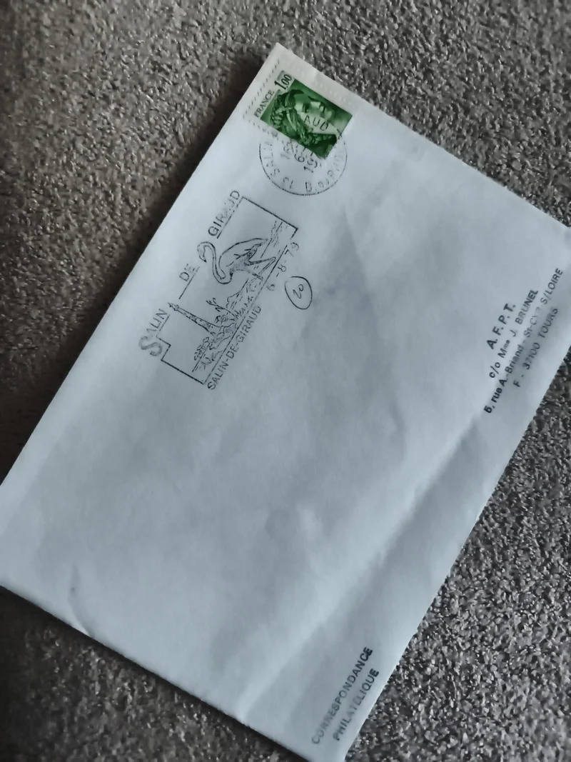 Lettre oblitérée Silin de Giraud 1979 Marianne 1F00 enveloppe philatélie France