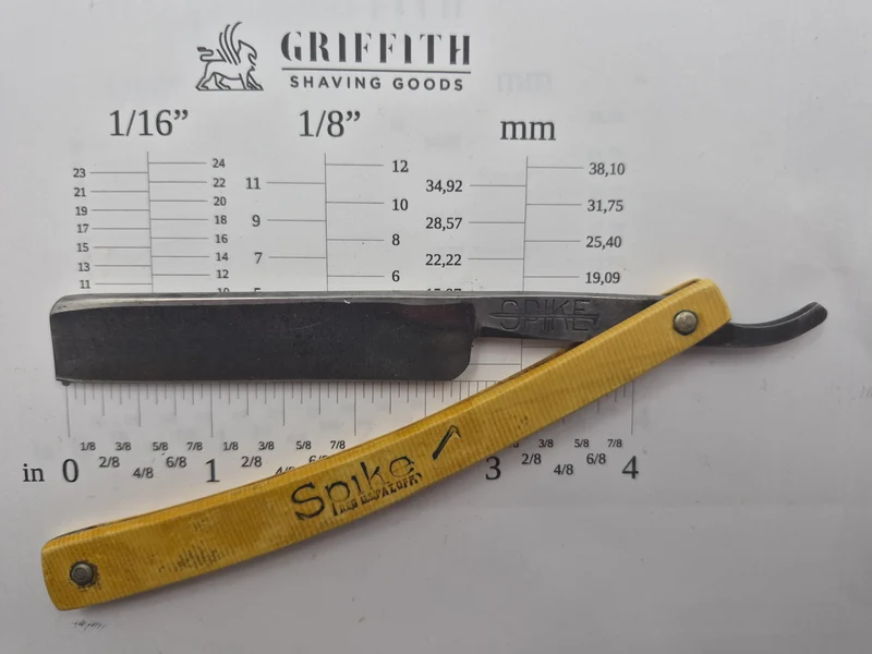 Vintage Union Cutlery Spike American Razor for Restoration