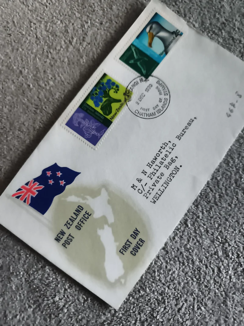 Lettre Premier Jour New Zealand Post Office Chatham Islands 1990 philatélie (Ref