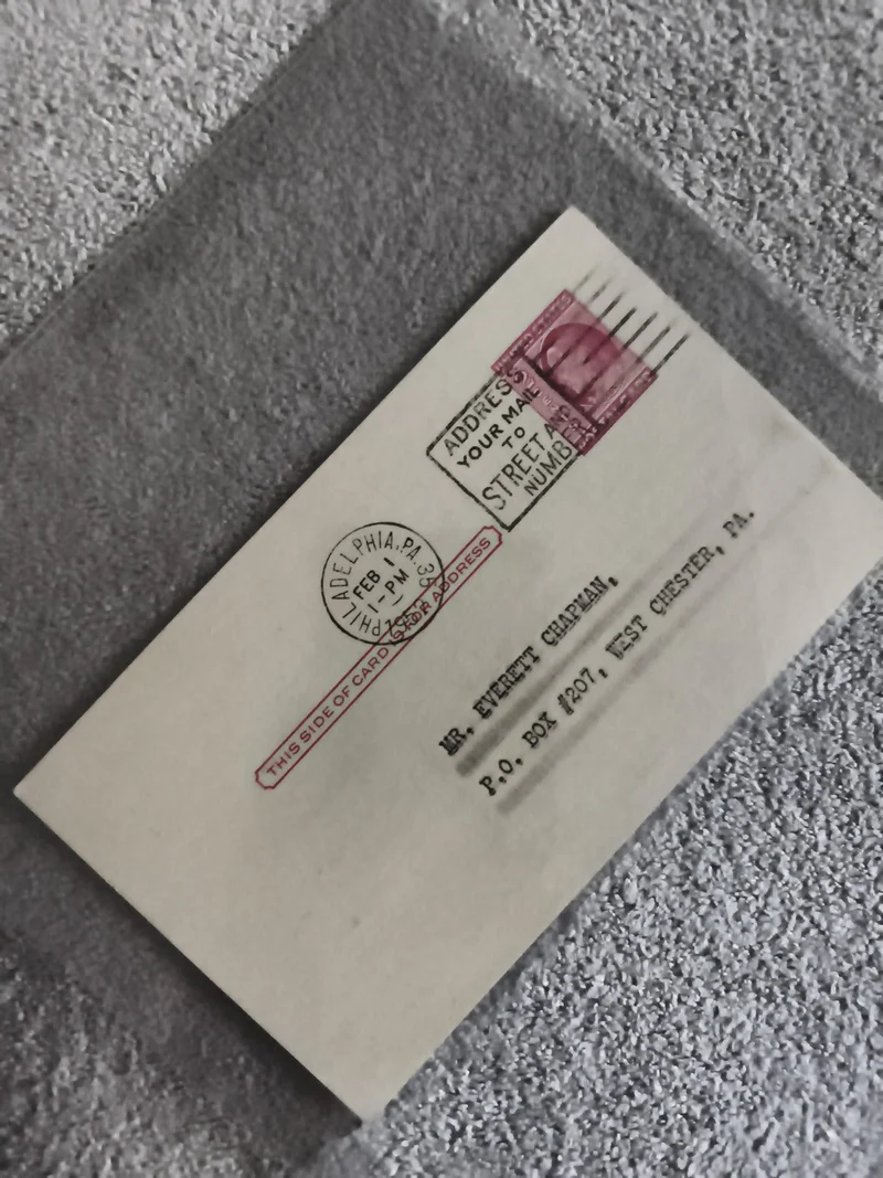 Lettre affranchie USA 3c Lincoln Philadelphia 1952 timbre oblitéré Philatélie