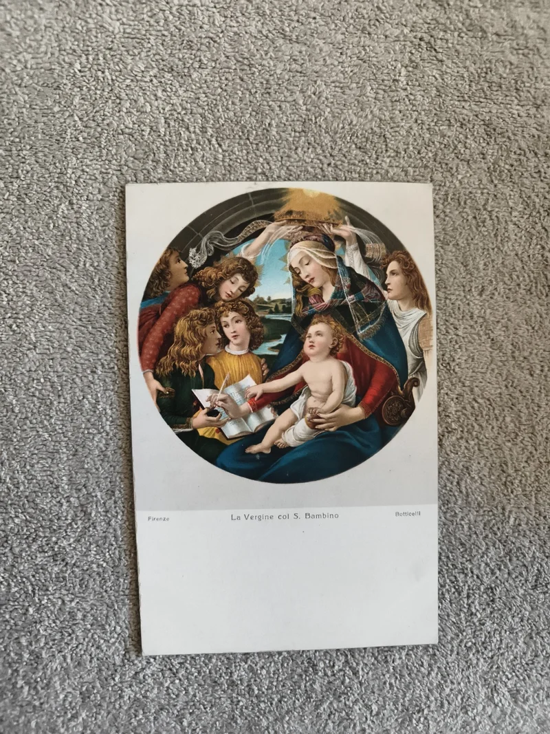 Carte postale CPA Botticelli La Vergine col S. Bambino Florence