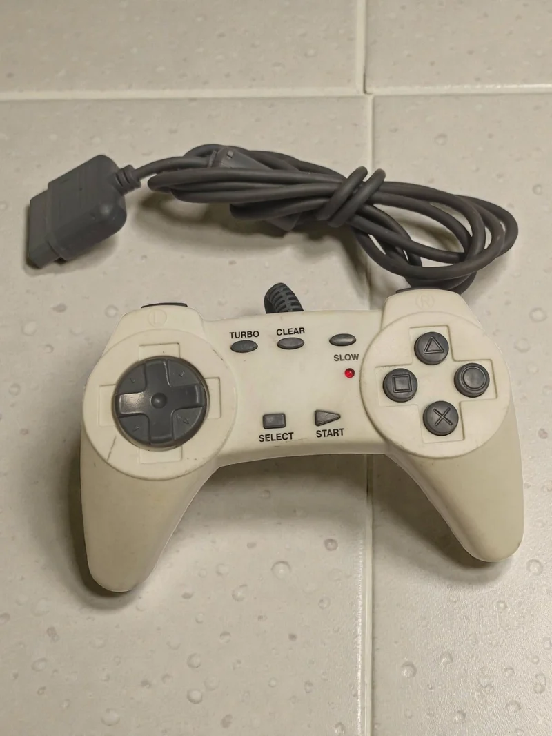 Manette filaire compatible PlayStation PS1 pour console Sony, modèle générique