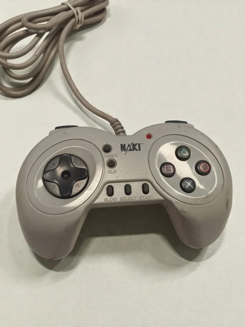 Manette filaire compatible PlayStation PS1 Naki ? Contrôleur jeu vidéo d?occasio