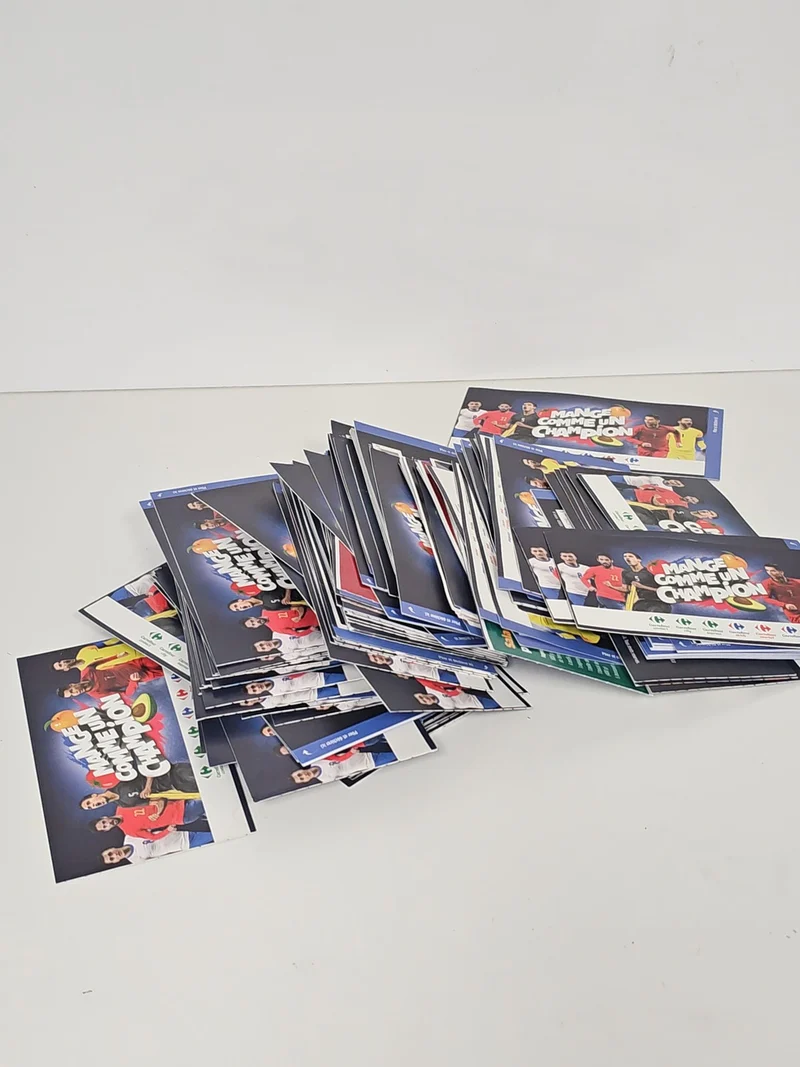 Lot stickers Mange comme un champion Carrefour 2020 ? Ensemble autocollants enfa