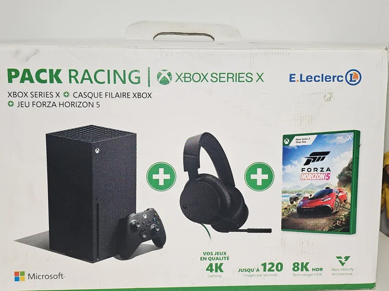 Boîte vide Xbox 360 pack E.Leclerc Forza Horizon 5 - Emballage console d?origine