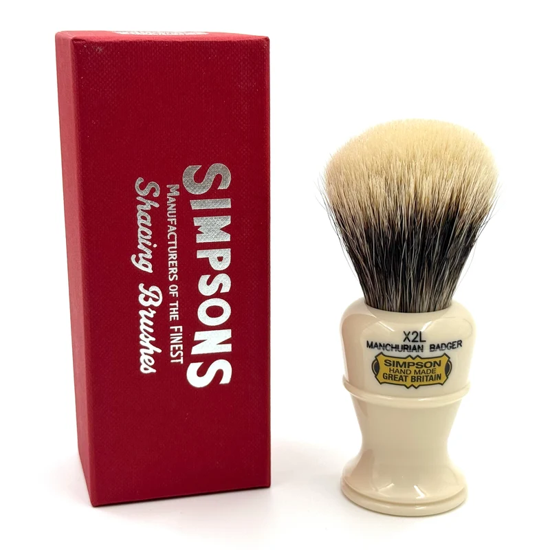 Limited Edition Simpsons Colonel X2L Manchurian Badger Shaving Brush - Ivory