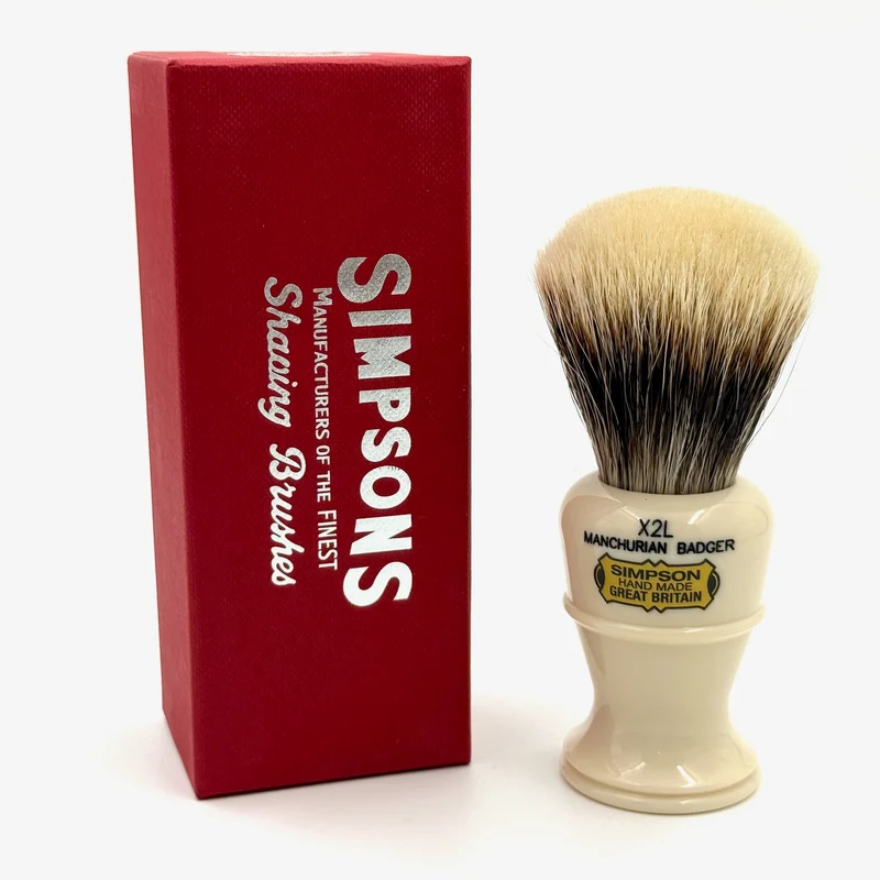 Limited Edition Simpsons Colonel X2L Manchurian Badger Shaving Brush - Ivory