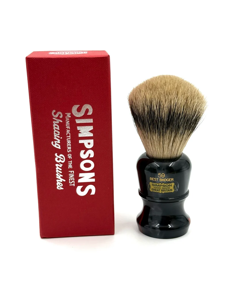 Limited Edition Simpsons 59 Best Badger Shaving Brush - Black Magic