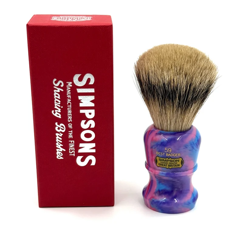 Limited Edition Simpsons 59 Best Badger Shaving Brush - Moon Java