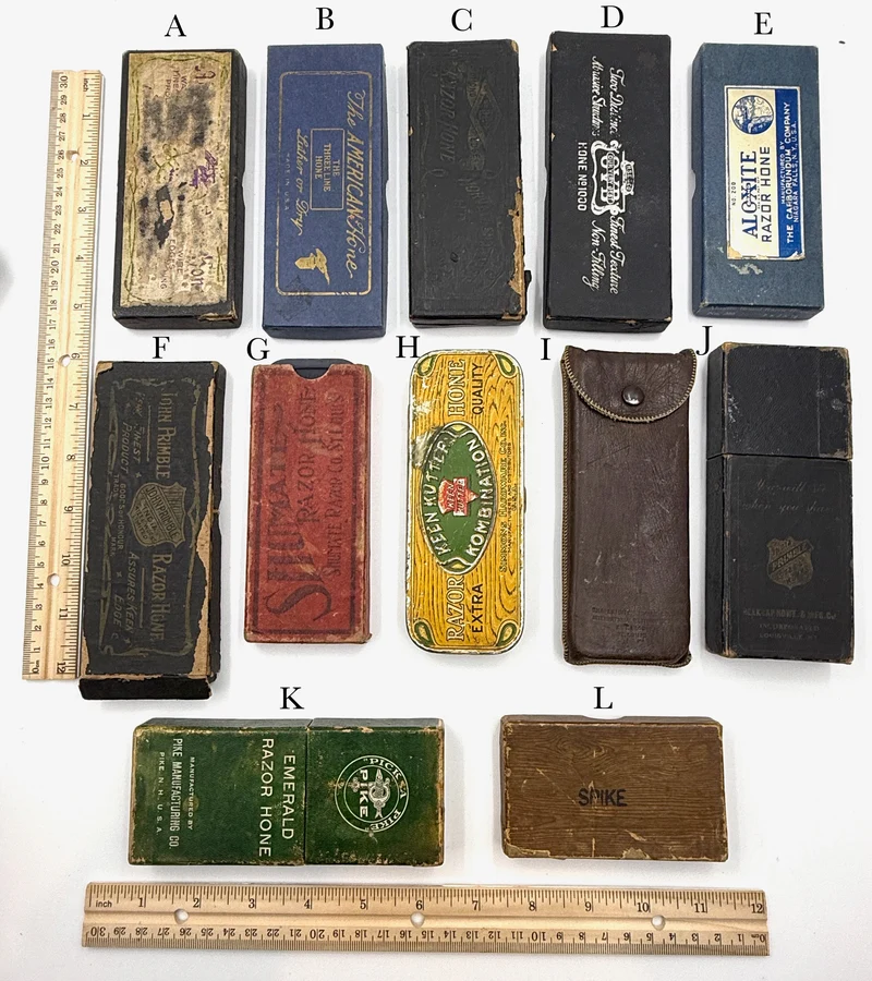 Various Manufacturers Vintage Boxed Barber Hones in Excellent Condition - Choose Your Hone